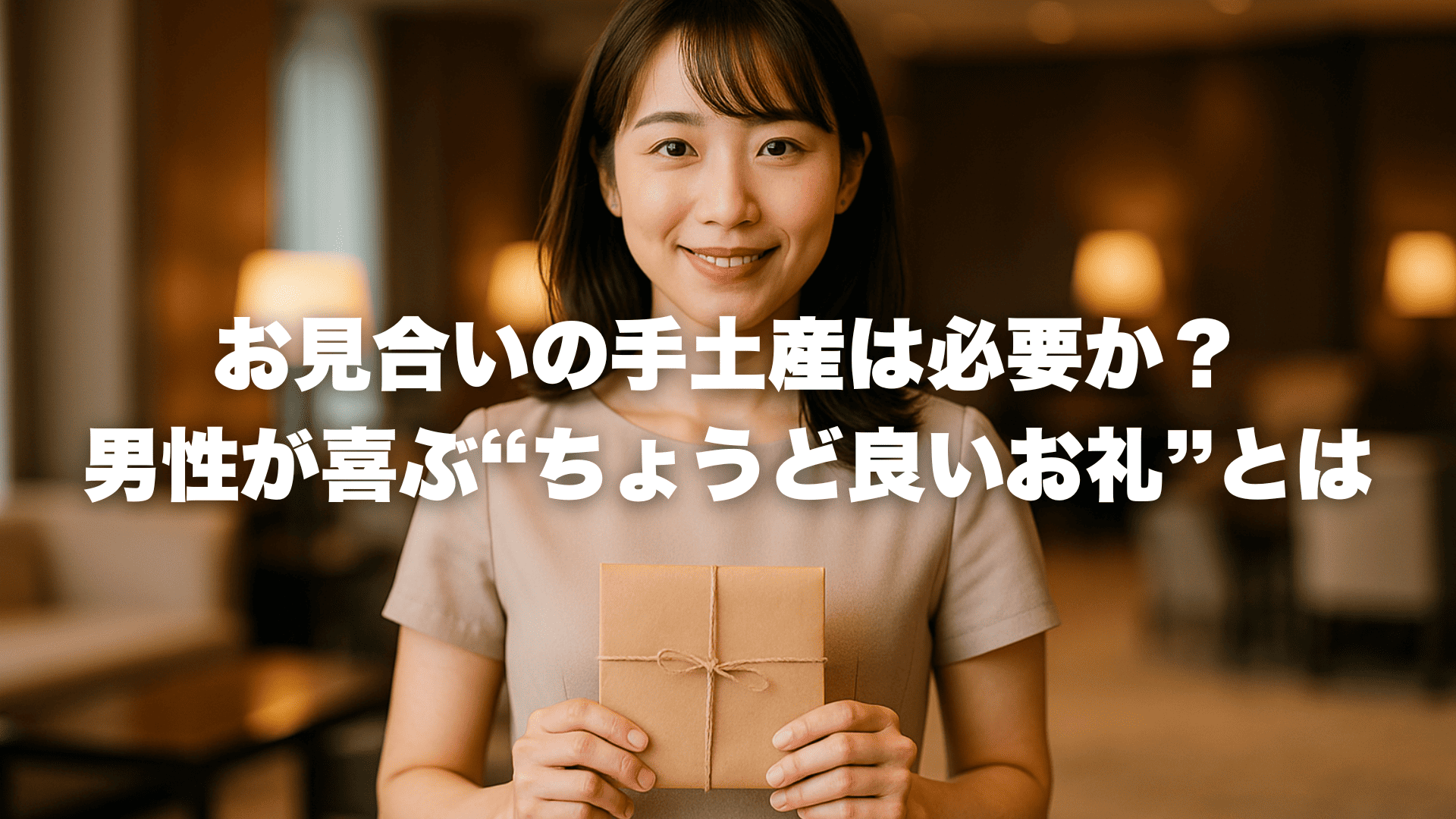 お見合いの手土産は必要か?男性が喜ぶ“ちょうど良いお礼”とは